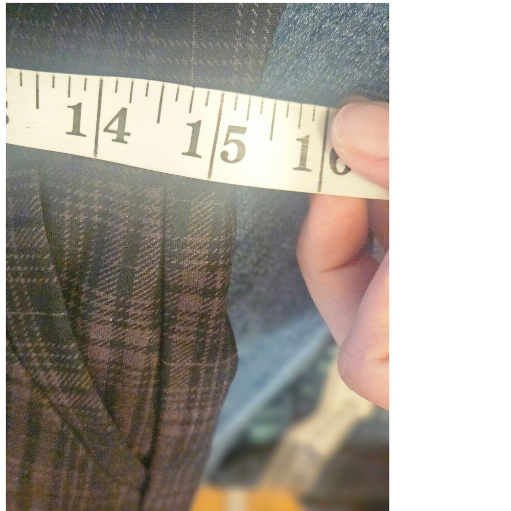 KUT from the Kloth Diana Plaid Skinny Pants Purple Black Checkered Trousers 10 - Picture 7 of 7